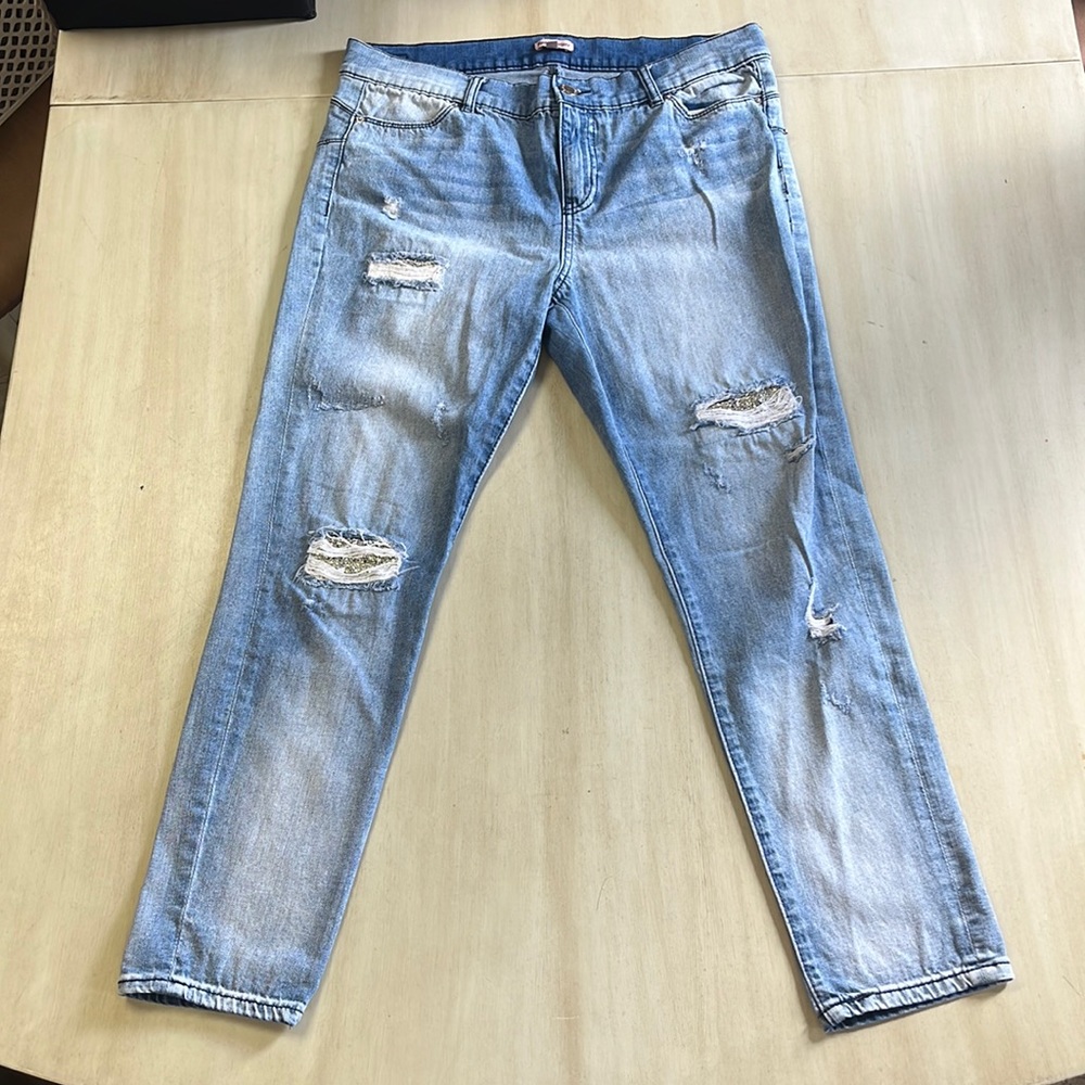Juicy Couture Women’s Jeans, rhinestone accents, size 14